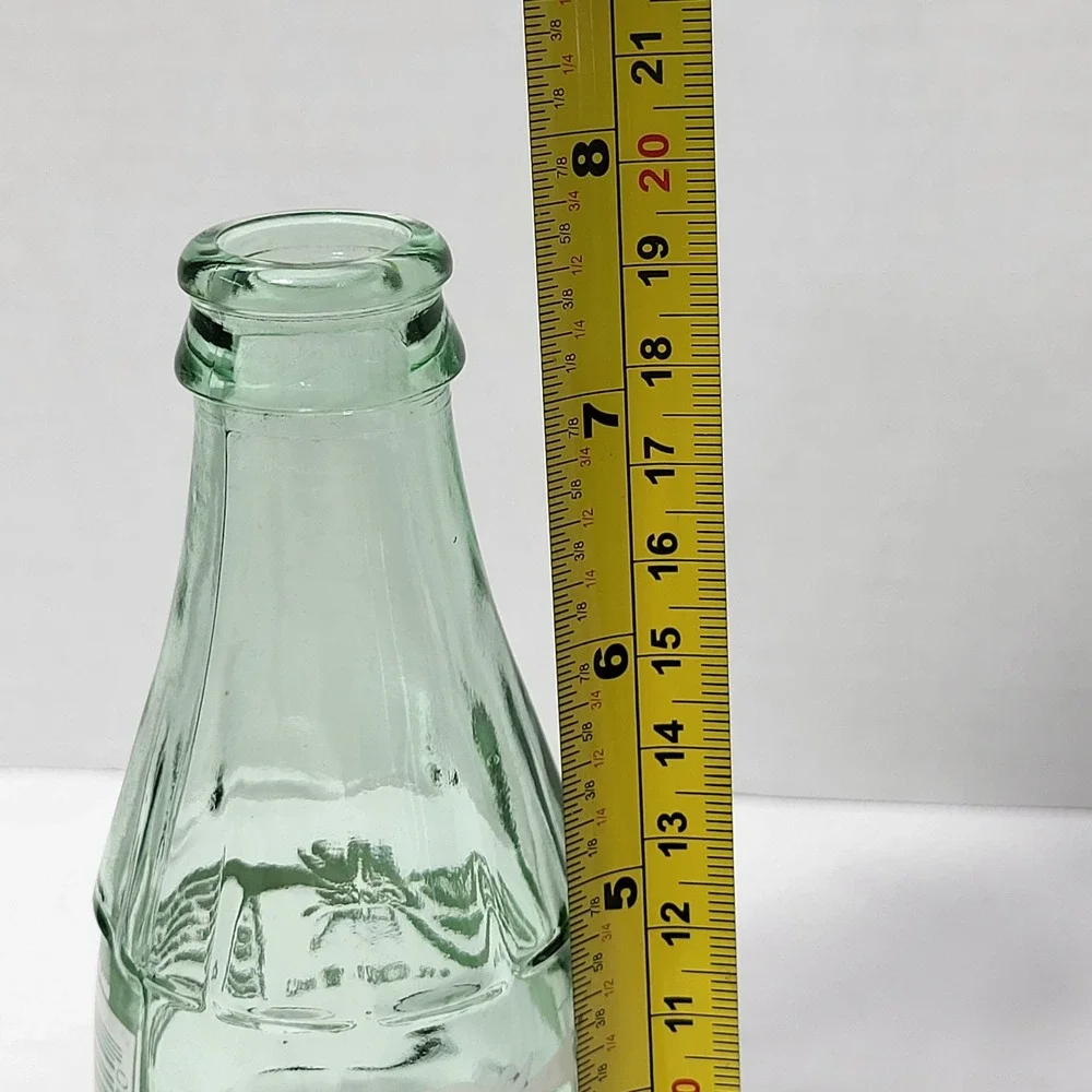 Vintage Coca-Cola Classic‎ 8oz Glass Bottles Georgia Green Contour Set of 2 1999